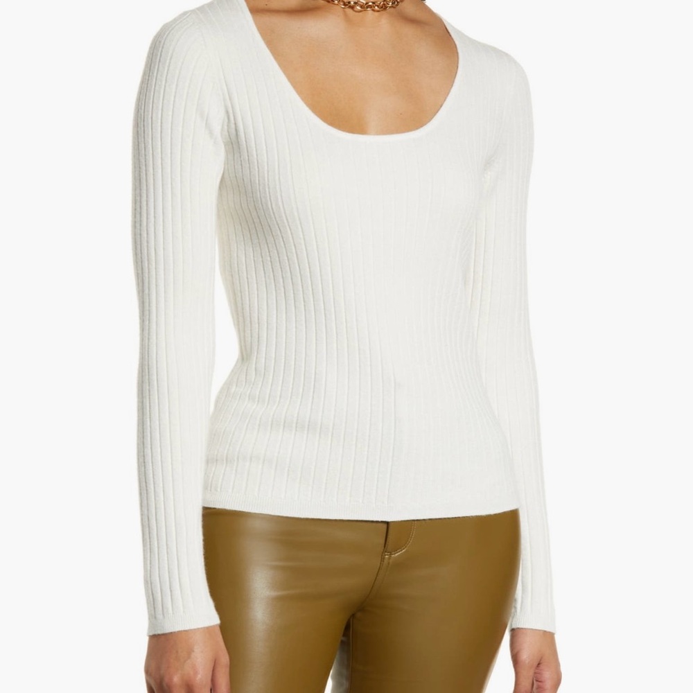 Halogen Rib Scoop Neck Sweater
